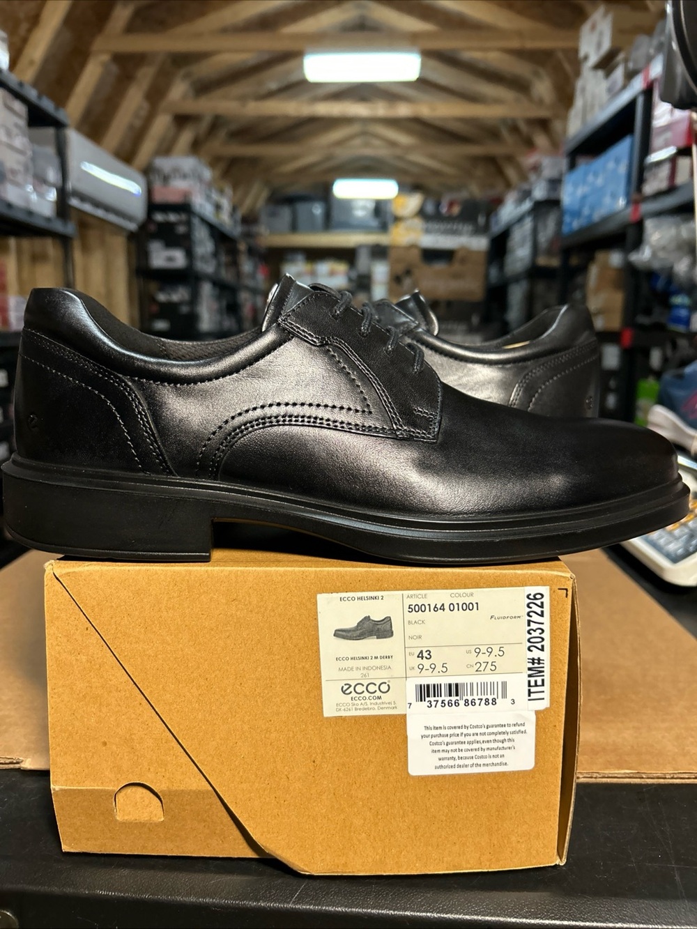 Men’s ECCO Helsinki 2 Derby Shoes Size 9-9.5 EU 43